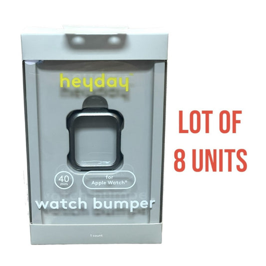 Heyday Smart Watch Bumper For Apple Watch 40mm, Gunmetal (Gray) - PACK OF 8 Wholesale, overstock, surplus, liquidations