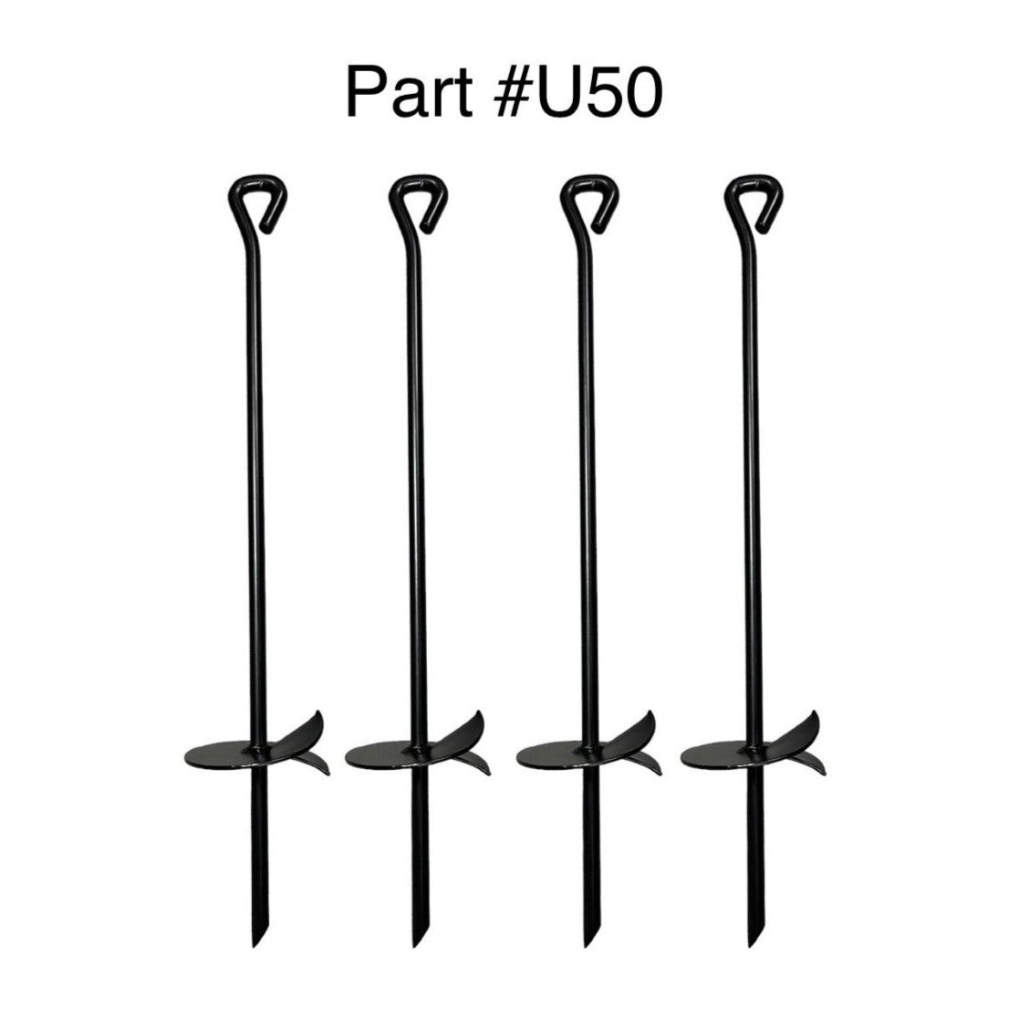 Replacement Anchors For Sportspower North Peak Wooden Swing Set Model WP-663R, Part Number U50 - 4 Pack