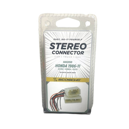 Scosche HA028SD Stereo Connector For Certain Acura, Honda, Isuzu Models