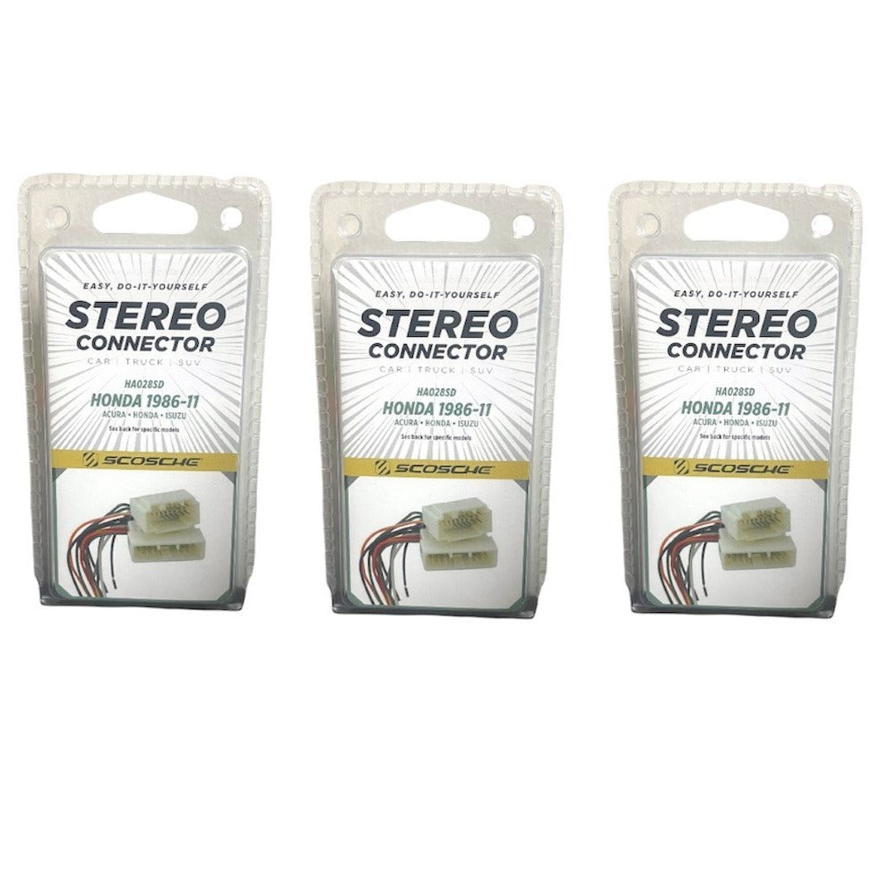 Scosche HA028SD Stereo Connector For Certain Acura, Honda, Isuzu Models