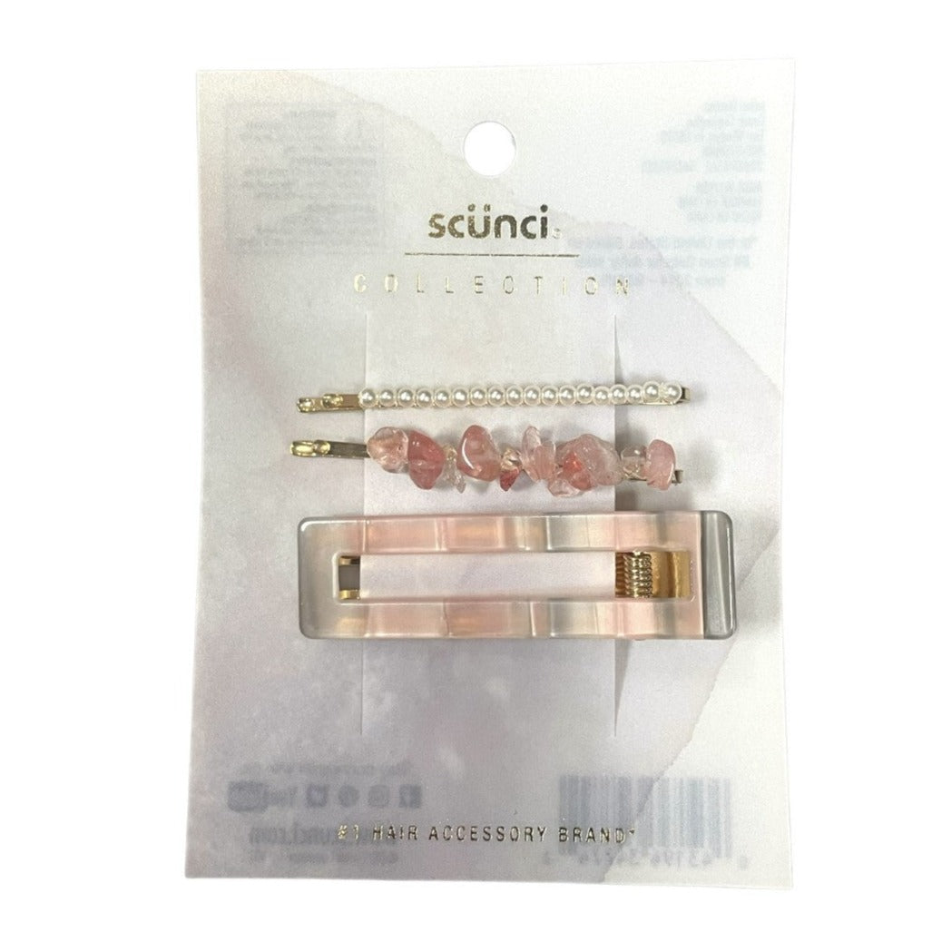 Packs Scunci Trend Collection Clips Hair Accessories - 3pc Each wedding, party favors, first communion