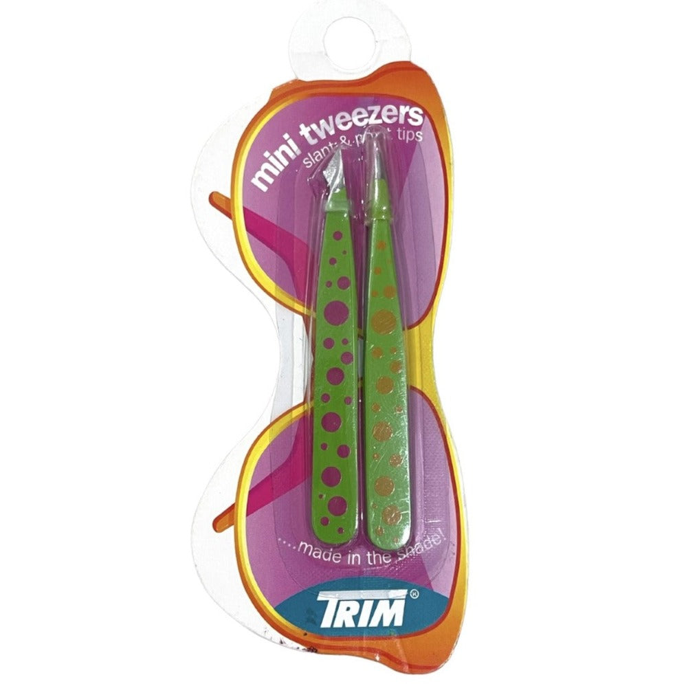 Trim Mini Tweezers Slant & Point Tips, 2 Pcs Per Pack wholesale liquidations overstock health & beauty lots makeup  surplus