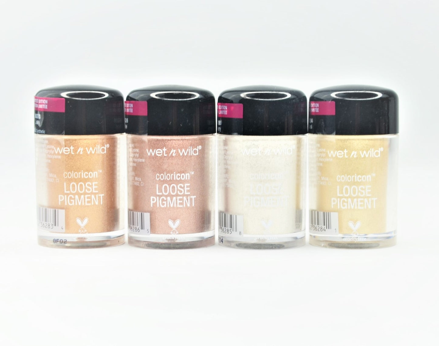 Pack Of 4 Wet N Wild Coloricon Loose Pigment Eyeshadow Limited Edition